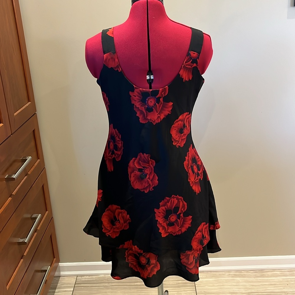 EUC ❤️ Vintage Scarlet Moody Floral Mini Fit & Flare Sundress Sz 4 / US XS - S - Picture 3 of 11